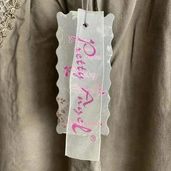 🆕Pretty Angel Ecru Lace-Accent Wide-Leg Linen Blend Pants S🆕 - Picture 10 of 14